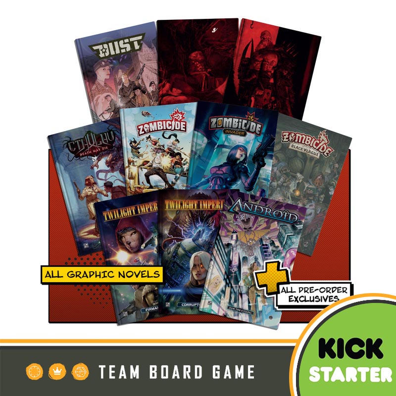 Zombicide Invader Comic Book Plus Promos Kickstarter Board Game